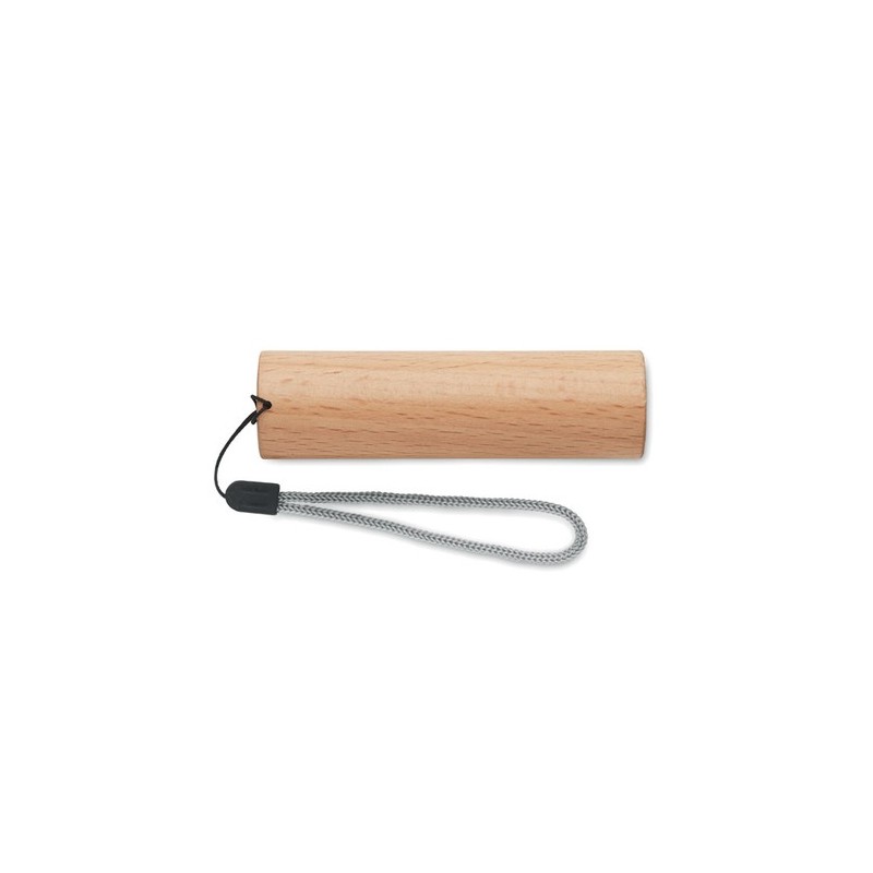 Torche rechargeable en bois personnalisée - Lampe puissante LITE Matières : bois Couleurs : bois cadeau entreprise pas cher