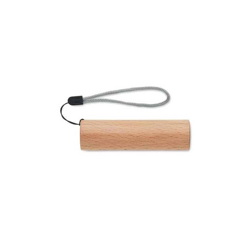 Torche rechargeable en bois personnalisée - Lampe puissante LITE Matières : bois Couleurs : bois goodies publicitaire événementi