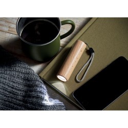 Torche rechargeable en bois personnalisée - Lampe puissante LITE Matières : bois Couleurs : bois marquage laser ultra précis