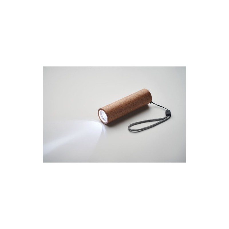 Torche rechargeable en bois personnalisée - Lampe puissante LITE Matières : bois Couleurs : bois livraison express 24h 48h