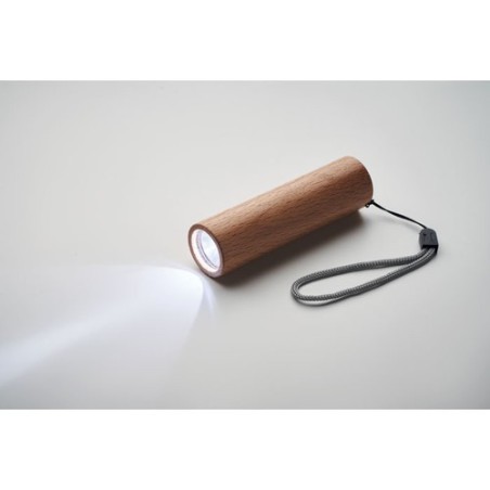 Torche rechargeable en bois personnalisée - Lampe puissante LITE Matières : bois Couleurs : bois livraison express 24h 48h