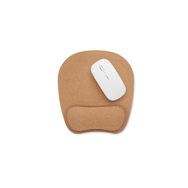 Tapis de souris ergonomique personnalisé - Confort et style pas cher MARBO Matières : liège Couleurs : beige cadeau entreprise p