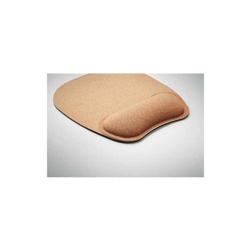 Tapis de souris ergonomique personnalisé - Confort et style pas cher MARBO Matières : liège Couleurs : beige marquage laser ultr