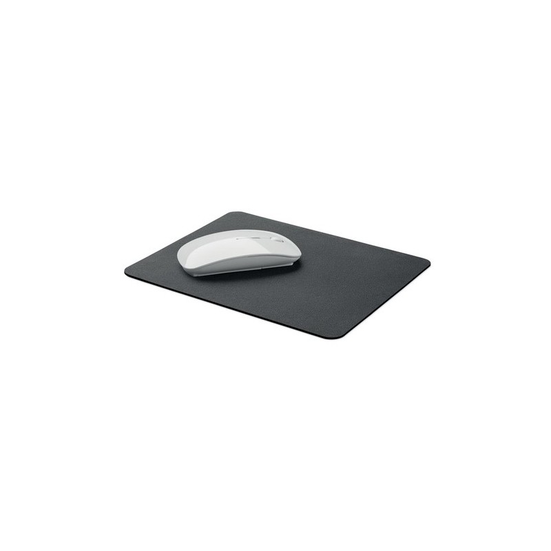 Tapis de souris  en PU recyclé - Personnalisé BETA Matières : PET recyclé Couleurs : noir cadeau entreprise pas cher