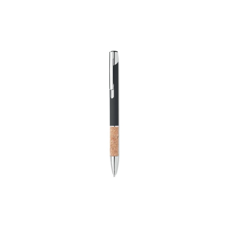 Stylo en aluminium personnalisé à encre bleue - VERIA Matières : aluminium recyclé  Couleurs : noir