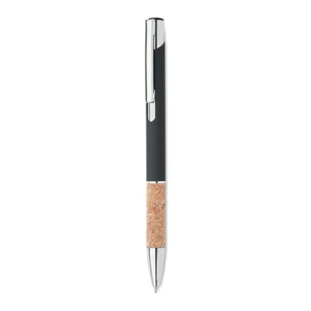 Stylo en aluminium personnalisé à encre bleue - VERIA Matières : aluminium recyclé  Couleurs : noir