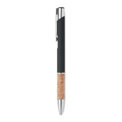 Stylo en aluminium personnalisé à encre bleue - VERIA Matières : aluminium recyclé  Couleurs : noir personnalisation rapide en F
