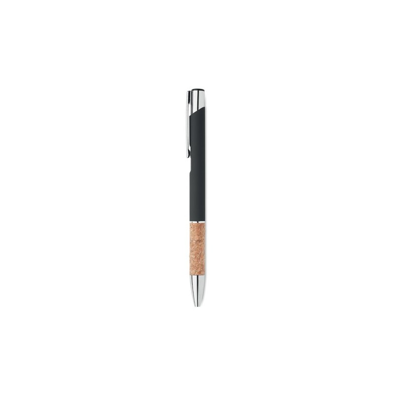 Stylo en aluminium personnalisé à encre bleue - VERIA Matières : aluminium recyclé  Couleurs : noir personnalisation rapide en F