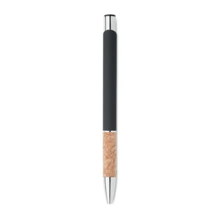 Stylo en aluminium personnalisé à encre bleue - VERIA Matières : aluminium recyclé  Couleurs : noir objet publicitaire robuste