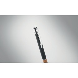 Stylo en aluminium personnalisé à encre bleue - VERIA Matières : aluminium recyclé  Couleurs : noir personnalisation sur mesure