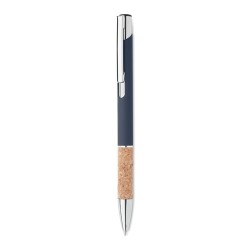 Stylo en aluminium personnalisé à encre bleue - VERIA Matières : aluminium recyclé  Couleurs : bleu goodies publicitaire événeme