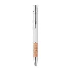 Stylo en aluminium personnalisé à encre bleue - VERIA Matières : aluminium recyclé  Couleurs : blanc objet promotionnel éco-resp