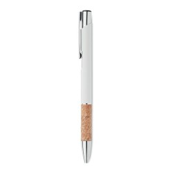 Stylo en aluminium personnalisé à encre bleue - VERIA Matières : aluminium recyclé  Couleurs : blanc goodies entreprise design