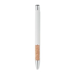 Stylo en aluminium personnalisé à encre bleue - VERIA Matières : aluminium recyclé  Couleurs : blanc impression logo haute quali
