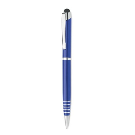 Stylo à bille  personnalisé pratique - FLORINA Matières : aluminium recyclé  Couleurs : bleu