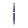 Stylo à bille  personnalisé pratique - FLORINA Matières : aluminium recyclé  Couleurs : bleu marquage laser ultra précis