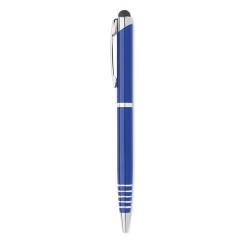 Stylo à bille  personnalisé pratique - FLORINA Matières : aluminium recyclé  Couleurs : bleu personnalisation rapide en France