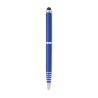Stylo à bille  personnalisé pratique - FLORINA Matières : aluminium recyclé  Couleurs : bleu marquage couleur éclatante