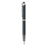 Stylo à bille  personnalisé pratique - FLORINA Matières : aluminium recyclé  Couleurs : noir accessoire événementiel unique