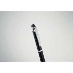 Stylo à bille  personnalisé pratique - FLORINA Matières : aluminium recyclé  Couleurs : noir goodies personnalisé en stock
