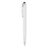 Stylo à bille  personnalisé pratique - FLORINA Matières : aluminium recyclé  Couleurs : blanc cadeau collaborateur premium