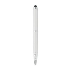 Stylo à bille  personnalisé pratique - FLORINA Matières : aluminium recyclé  Couleurs : blanc cadeau client original