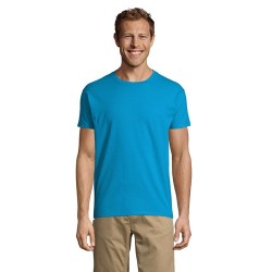 T-Shirt Homme 190g Publicitaire IMPERIAL Matières : coton Taille textile : 5XL Couleurs : bleu aqua marquage couleur éclatante