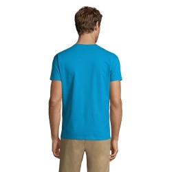 T-Shirt Homme 190g Publicitaire IMPERIAL Matières : coton Taille textile : XXL Couleurs : bleu aqua objet promo petit budget