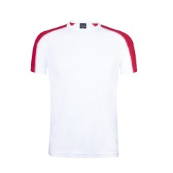 T-Shirt Ecologique Adulte Dinamic Comby Matières : polyester Taille textile : S Couleurs : rouge personnalisation rapide en Fran