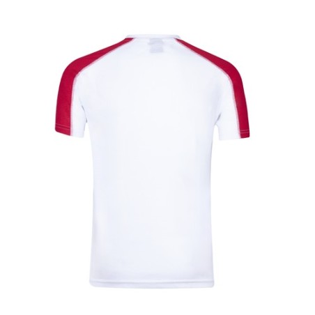 T-Shirt Ecologique Adulte Dinamic Comby Matières : polyester Taille textile : S Couleurs : rouge objet publicitaire robuste