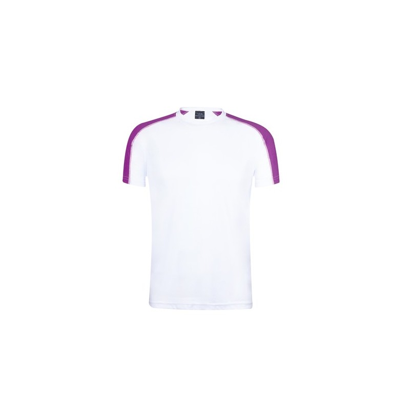 T-Shirt Ecologique Adulte Dinamic Comby Matières : polyester Taille textile : S Couleurs : rouge objet promo petit budget