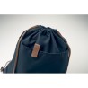 Sac à cordon  en coton recyclé PANDA BAG Matières : coton recyclé Couleurs : bleu marine marquage laser ultra précis