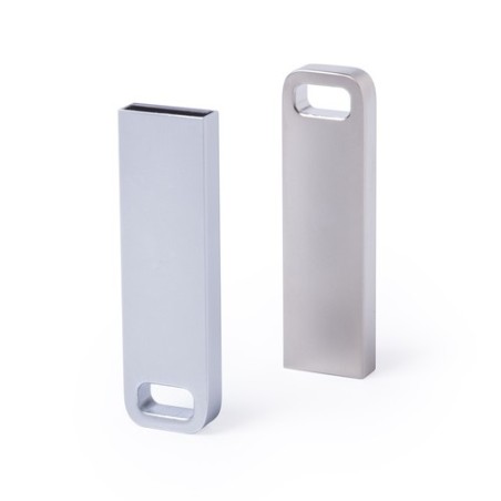 Clé USB Personnalisée Pratique 16GB Ditop Matières : métal Couleurs : argenté goodies publicitaire événementiel
