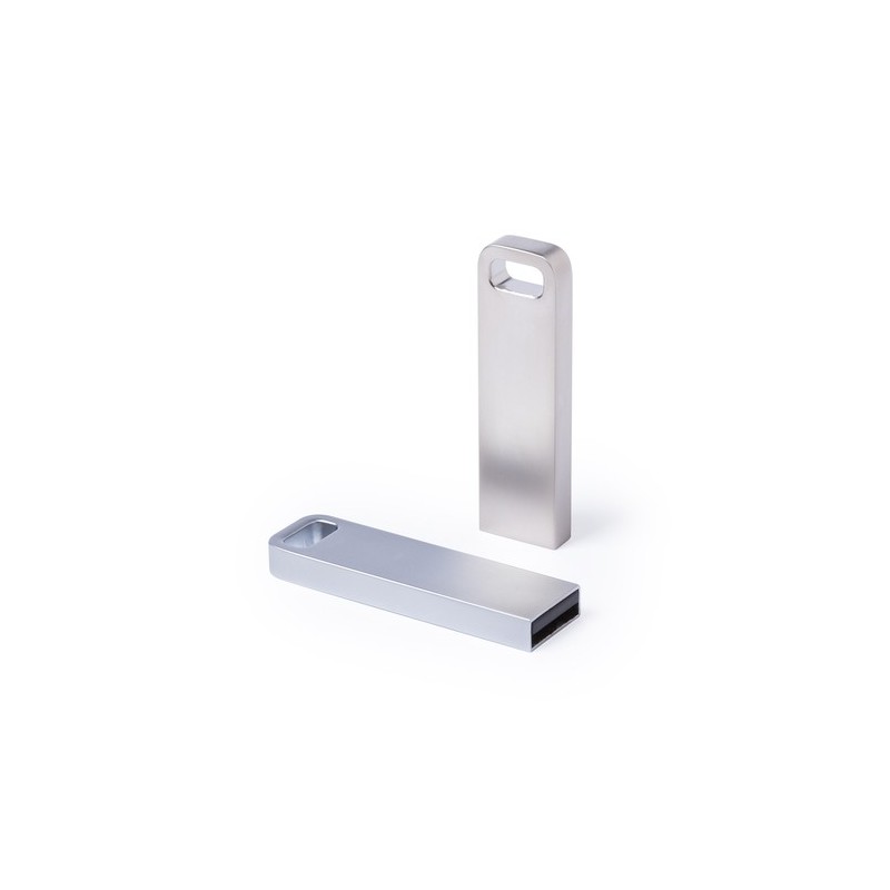 Clé USB Personnalisée Pratique 16GB Ditop Matières : métal Couleurs : argenté cadeau collaborateur premium