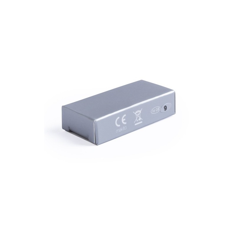 Clé USB Personnalisée Pratique 16GB Ditop Matières : métal Couleurs : argenté objet publicitaire robuste