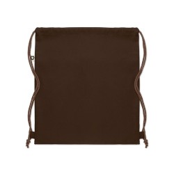Sac à cordon  en coton recyclé PANDA BAG Matières : coton recyclé Couleurs : chocolat objet promotionnel éco-responsable