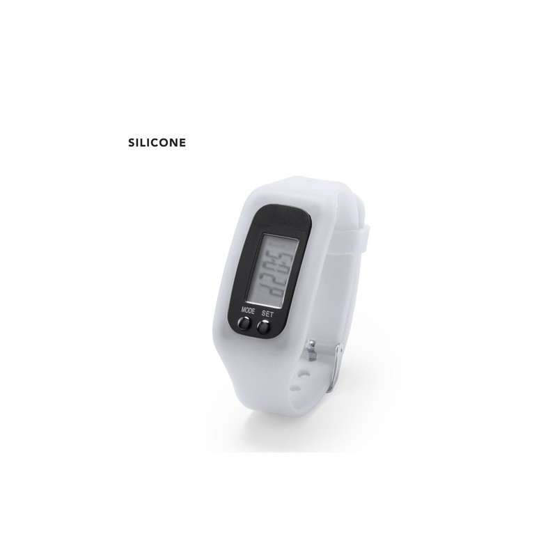 Montre Sportive Personnalisée Drogon Matières : silicone Couleurs : blanc accessoire événementiel unique