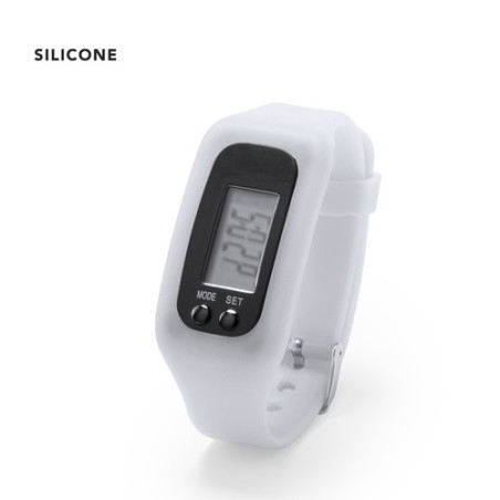 Montre Sportive Personnalisée Drogon Matières : silicone Couleurs : blanc accessoire événementiel unique