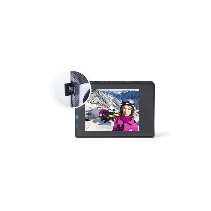 Caméra Sportive HD 720p Personnalisée - Komir Couleurs : argenté objet promotionnel éco-responsable