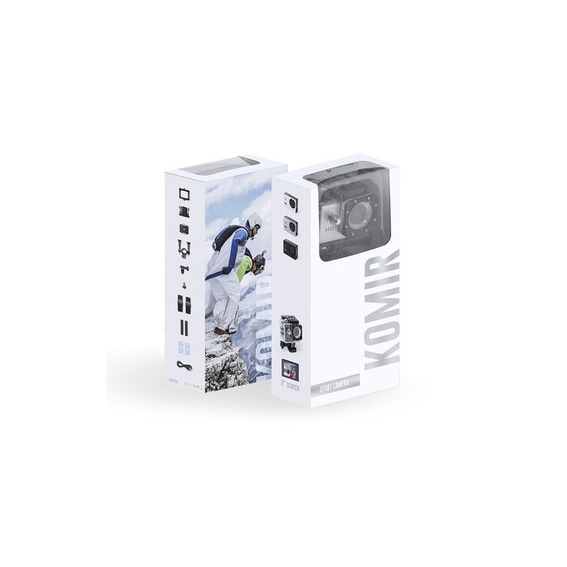 Caméra Sportive HD 720p Personnalisée - Komir Couleurs : bleu personnalisable avec votre logo