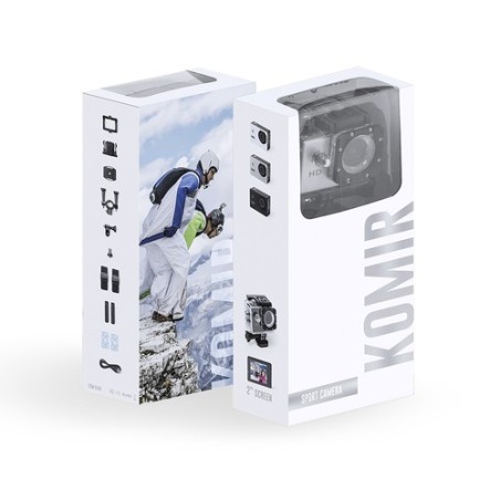 Caméra Sportive HD 720p Personnalisée - Komir Couleurs : bleu personnalisable avec votre logo