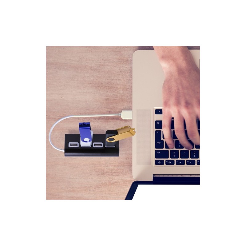 Accessoire High-Tech Personnalisable Port USB - Weeper Matières : aluminium Couleurs : argenté accessoire événementiel unique