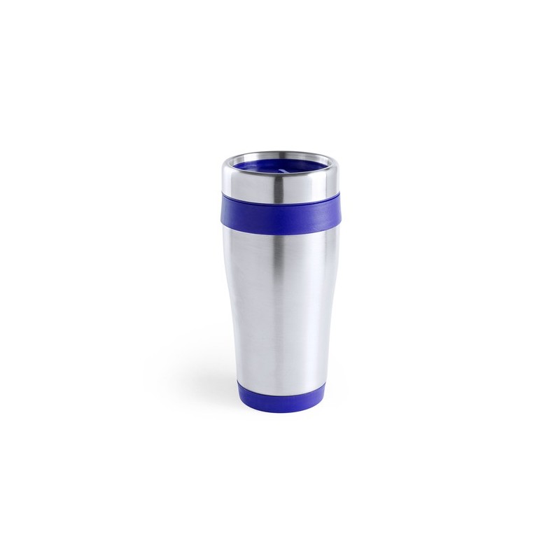 Mug Thermique Isotherme Personnalisé Fresno Matières : acier inoxydable Couleurs : bleu impression logo haute qualité