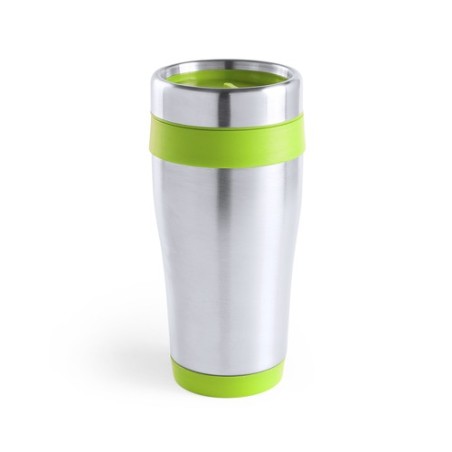 Mug Thermique Isotherme Personnalisé Fresno Matières : acier inoxydable Couleurs : bleu goodies publicitaire durable
