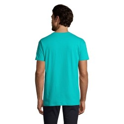 T-Shirt Homme 190g Publicitaire IMPERIAL Matières : coton Taille textile : M Couleurs : bleu caraïbes impression logo haute qual