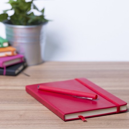 Set de Carnet et Stylo Éco-responsables Personnalisés - Marden Matières : PU Couleurs : bleu cadeau collaborateur premium