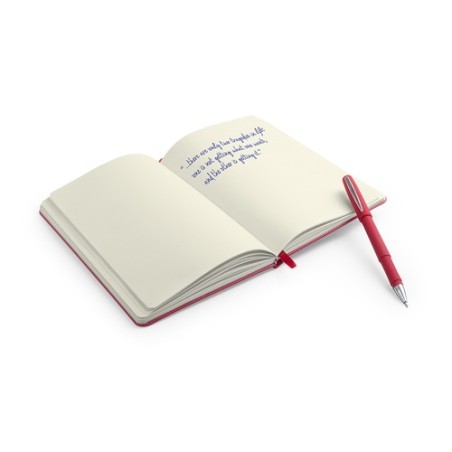 Set de Carnet et Stylo Éco-responsables Personnalisés - Marden Matières : PU Couleurs : bleu marquage couleur éclatante