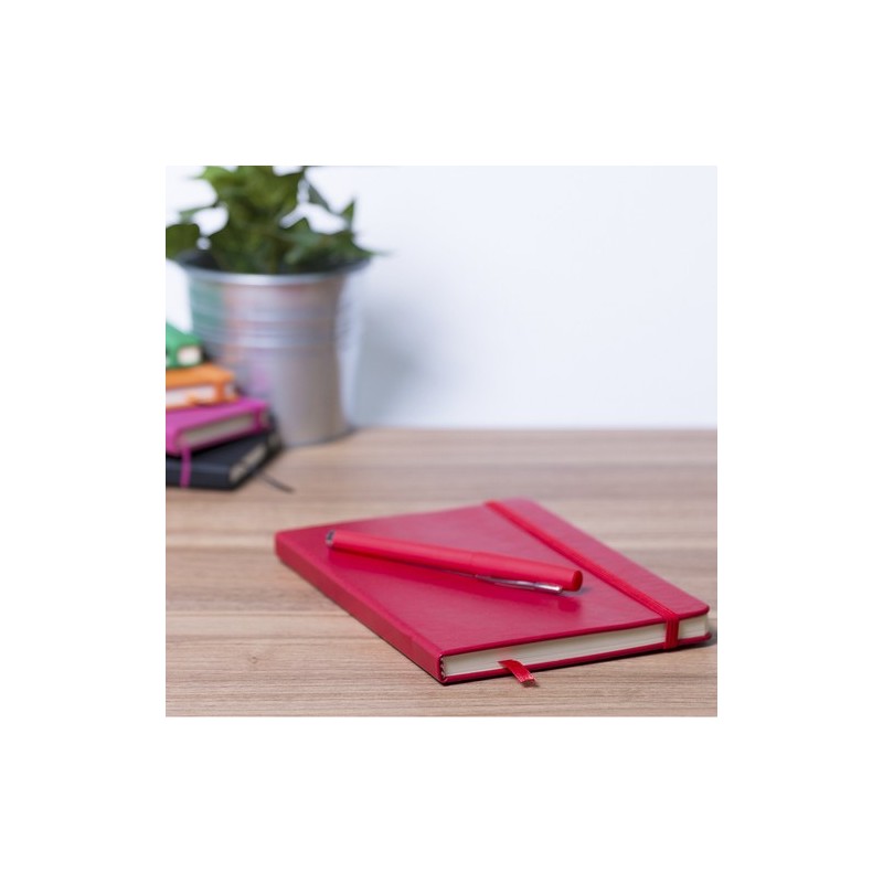 Set de Carnet et Stylo Éco-responsables Personnalisés - Marden Matières : PU Couleurs : jaune personnalisation rapide en France