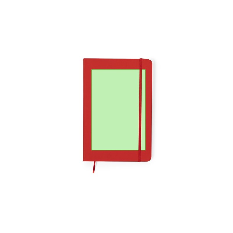 Set de Carnet et Stylo Éco-responsables Personnalisés - Marden Matières : PU Couleurs : rouge personnalisable avec votre logo
