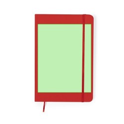 Set de Carnet et Stylo Éco-responsables Personnalisés - Marden Matières : PU Couleurs : rouge objet promotionnel éco-responsable